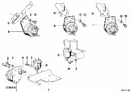 Sterowanie podciśnieniowe-AGR diagram for BMW 6 Series E24 633CSi