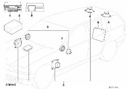 AUDIO-SYSTEM WITH CD-CHANGER diagram for BMW 3 Series E36 325tds