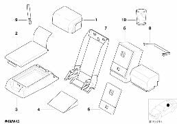 Armsteun/koelbak diagram for BMW 7 Series E38 735i