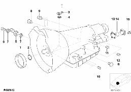 A5S300J påbyggnadsdelar/packningar diagram for BMW 3 Series E36 320i