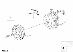 MAGNETIC CLUTCH diagram for BMW 3 Series E36 323i