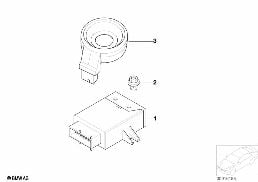 EWS CONTROL UNIT/TR MODULE/SUPPORT diagram for BMW 3 Series E46 318i