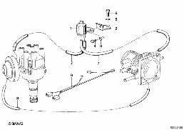 Commande d'allumage a depression diagram for BMW 5 Series E28 525i