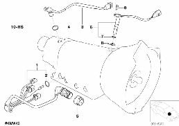 A5S300J impulsgivare/ledningsstam diagram for BMW 3 Series E36 320i
