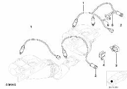 LAMBDA PROBE FIXINGS diagram for BMW 3 Series E46 325i