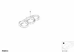 CABLE CLAMPS/CABLE HOLDER diagram for BMW Z3 E36 1.9