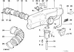 INT.MANIF.SYST.-AIR ACCUMULATOR diagram for BMW 5 Series E34 M5 3.8