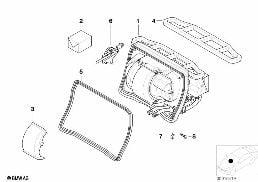 HOUSING PARTS, HEATER BEHR diagram for BMW 3 Series E46 318i
