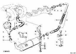 EMISSION CONTROL diagram for BMW 3 Series E21 320i
