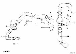 EMISSION CONTROL diagram for BMW 3 Series E21 320i