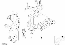 NAVIGATION SYSTEM FITTINGS diagram for BMW 3 Series E46 M3