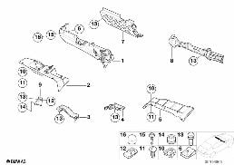 TRIM PANEL DASHBOARD LOWER diagram for BMW Z3 E36 1.9
