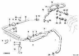 Réduction des gaz d'échappement diagram for BMW 3 Series E21 323i