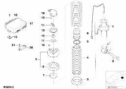 REAR SPRING STRUT ASSY EDC/LEVELL.DEVICE diagram for BMW 7 Series E38 740i