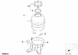 OIL CARRIER / SINGLE PARTS diagram for BMW 3 Series E46 M3