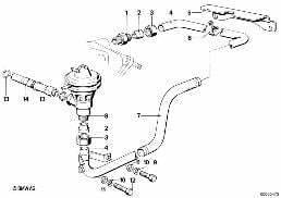 EMISSION CONTROL diagram for BMW 7 Series E23 728i