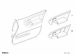 INDIVIDUAL INSERT, FRNT DOOR diagram for BMW 3 Series E36 320i