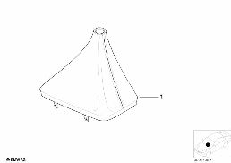 Individualväxelhuvud/läderbälg diagram for BMW 3 Series E36 318ti