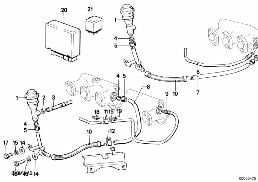 EMISSION CONTROL diagram for BMW 7 Series E23 728i
