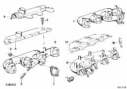 EXHAUST MANIFOLD diagram for BMW 3 Series E21 320