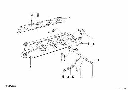 EXHAUST MANIFOLD diagram for BMW 3 Series E21 320i