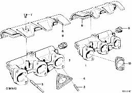 EXHAUST MANIFOLD diagram for BMW 7 Series E23 728i