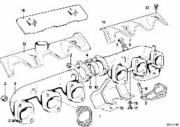 EXHAUST MANIFOLD diagram for BMW 7 Series E23 728i