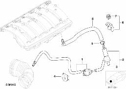 Moteur à commande par dépression diagram for BMW 3 Series E46 328i