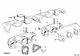 EXHAUST MANIFOLD diagram for BMW 7 Series E23 728i