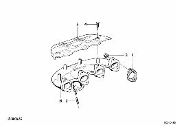 EXHAUST MANIFOLD diagram for BMW 3 Series E21 320i
