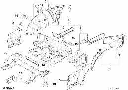 FLOOR PANEL TRUNK/WHEEL HOUSING REAR diagram for BMW 3 Series E36 316i 1.6