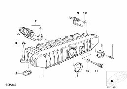ระบบท่อร่วมไอดี diagram for BMW 5 Series E34 525i