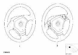 AIRBAG SPORTS STEERING WHEEL diagram for BMW 3 Series E46 318i