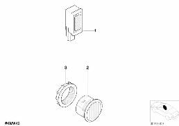 Elem. poj. zestawu głośnomówiącego diagram for BMW 7 Series E65 745i