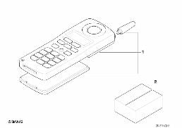 PHONE KIT CPT4000 diagram for BMW 3 Series E36 323i