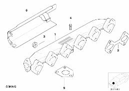 EX マニフォールド - EGR diagram for BMW 5 Series E39 525d