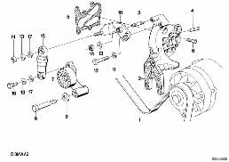 BELT DRIVE FOR ALTERNATOR/VANE PUMP