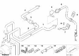 BRAKE PIPE REAR ABS/ASC+T diagram for BMW 3 Series E46 318i