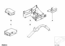 Boitier de cde EWS/module/support diagram for BMW 5 Series E39 525td