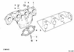 EXHAUST MANIFOLD diagram for BMW 3 Series E30 316i