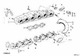 Raccord tuyau d'admission d'air diagram for BMW 2.5CS-3.0CSL 3.0CSi
