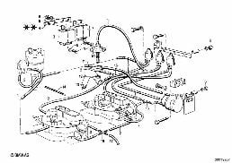 Sterowanie podciśnieniowe diagram for BMW 2500-3.3Li 3.0S