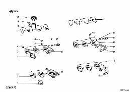 Collecteur d'échappement diagram for BMW 2.5CS-3.0CSL 3.0CSi