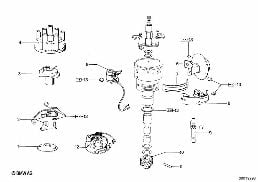 DISTRIBUTOR-SINGLE PARTS diagram for BMW 2.5CS-3.0CSL 3.0CSi
