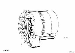 ALTERNATOR diagram for BMW 2500-3.3Li 3.0Si