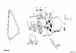 ALTERNATOR, INDIVIDUAL PARTS diagram for BMW 2.5CS-3.0CSL 3.0CSi