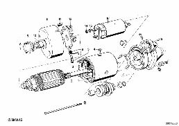 STARTER SINGLE PARTS diagram for BMW 2.5CS-3.0CSL 3.0CSi