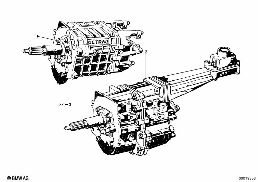 4-GEAR TRANSMISSION diagram for BMW 2500-3.3Li 3.0S