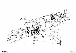 GETRAG 262 HOUSING+ATTACHING PARTS diagram for BMW 2500-3.3Li 3.0Si