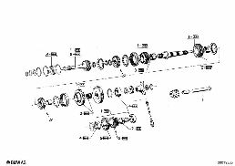 GETRAG 262 GEAR WHEEL SET-REPAIR KIT diagram for BMW 2500-3.3Li 3.0Si